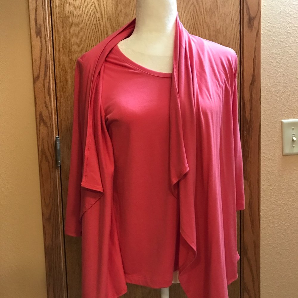 Ruby Rd Layered Look Cardigan Ps - image 2